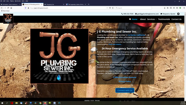 JG Plumbing Website